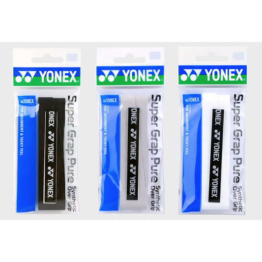 YONEX AC108EX SUPER GRAP PURE SYNTHETIC OVER GRIP (5PCS)